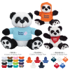 8 ½" Plush Big Paw Panda With Shirt