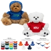 6" Plush Big Paw Bear With Shirt
