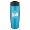 - 16 Oz. Stainless Steel Low Rider Mug With Spill-Resistant Slide Action Lid And Plastic Inner Liner