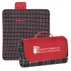 Product 7026 with SKU 7026BLKTAR in Red Flap/black Red Blanket