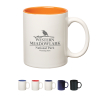 - 11 Oz. Colored Stoneware Mug With C-Handle