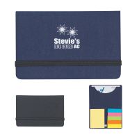 Sticky Notes And Flags In Business Card Case