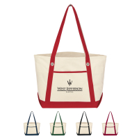 Medium Cotton Canvas Sailing Tote