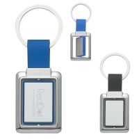 Rectangle Metal Spinner Key Tag