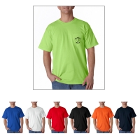 Bayside Adult Short-Sleeve Tee with Pocket