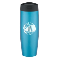 16 Oz. Metallic Sorbet Stainless Steel Tumbler