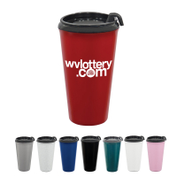 16 Oz. Infinity Tumbler With Plastic Sip Thru Lid