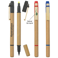 Dual Function Eco-Inspired Pen/Highlighter