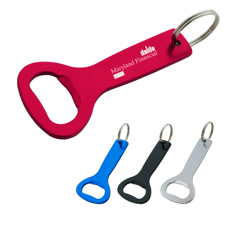 2084 Aluminum Bottle Opener Key Ring