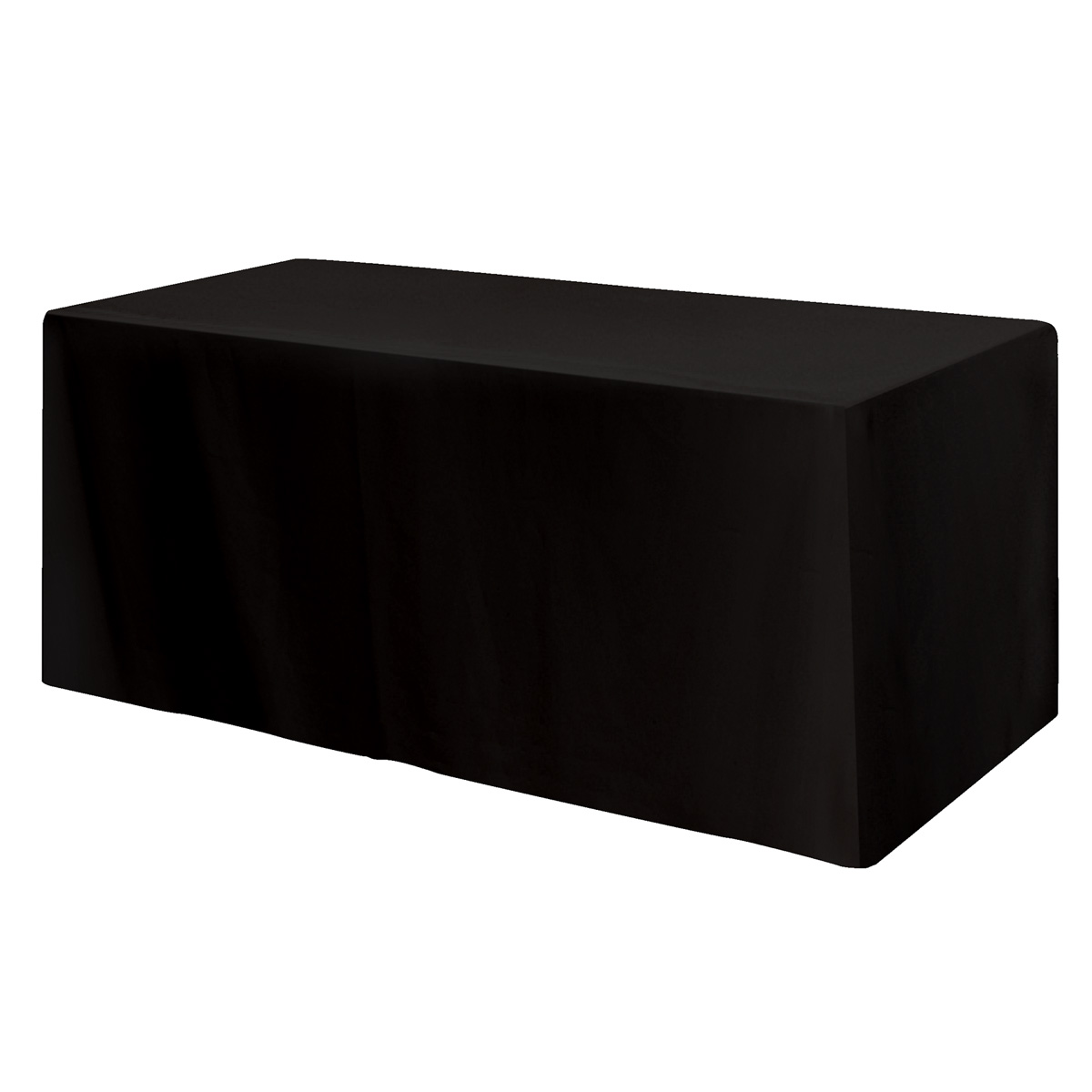 Fitted Poly/Cotton 3-sided Table Cover - fits 6&#8216; standard table-HIT