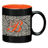 Product 57156 with SKU 7156BLKORN in Black With Orange
