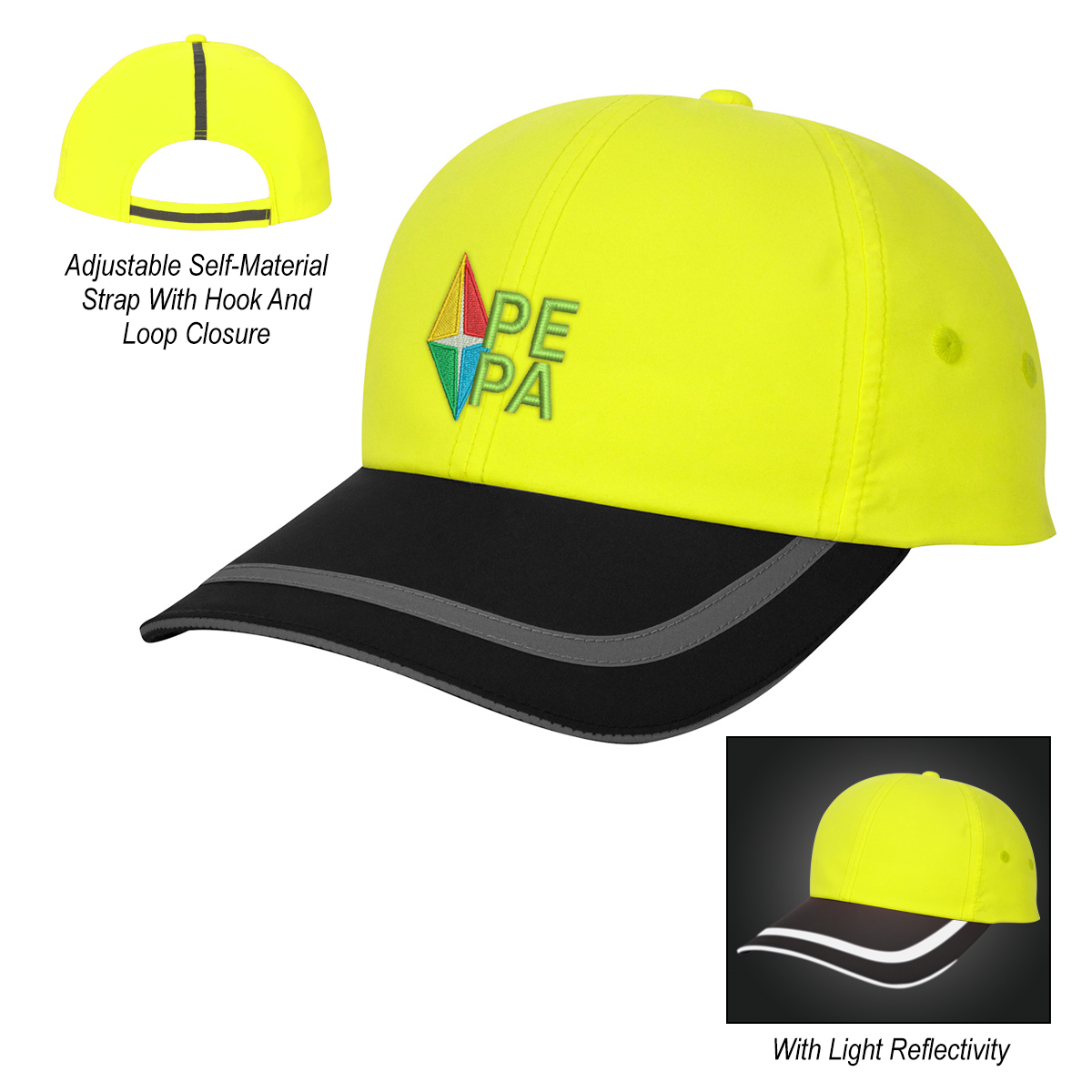 Enhanced Visibility Reflective Cap