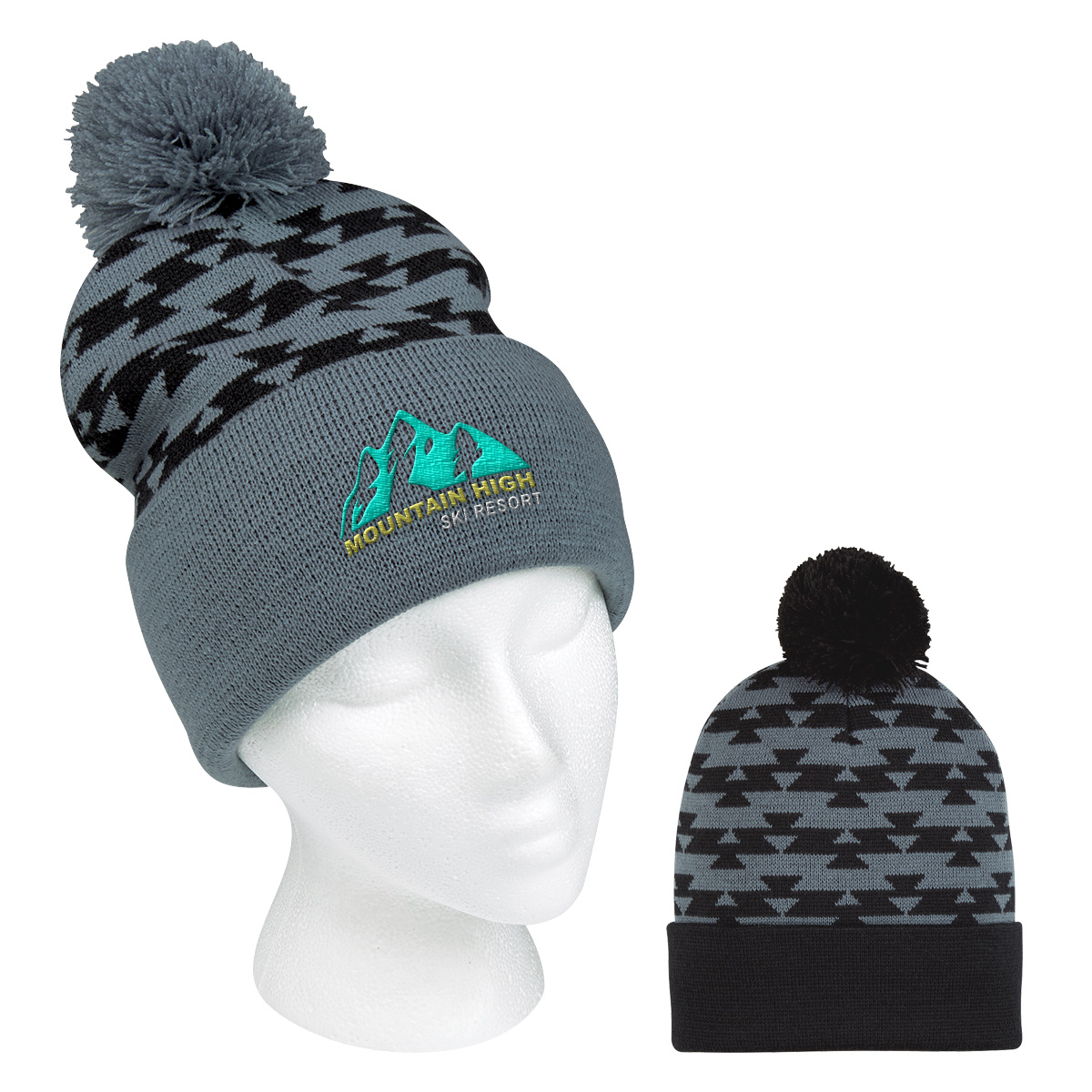 Aztec Pom Beanie-HIT