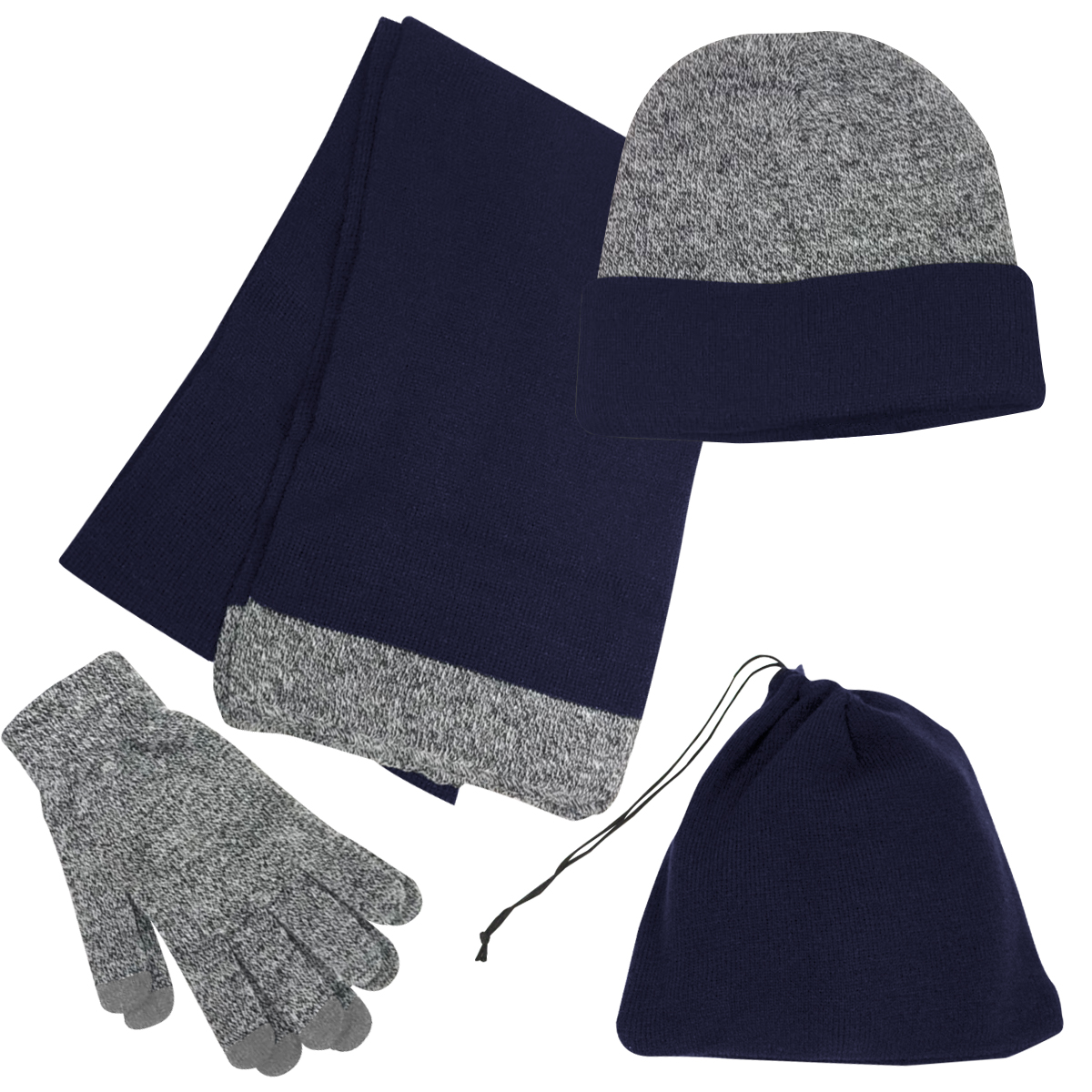 Cold Weather Set - NAVY WITH GRAY