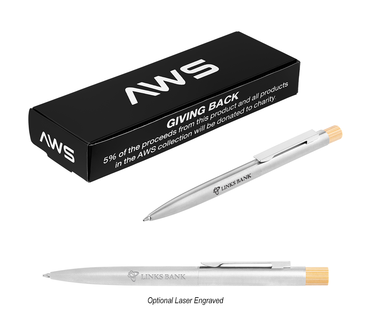 AWS Recycled Stainless Steel Pen