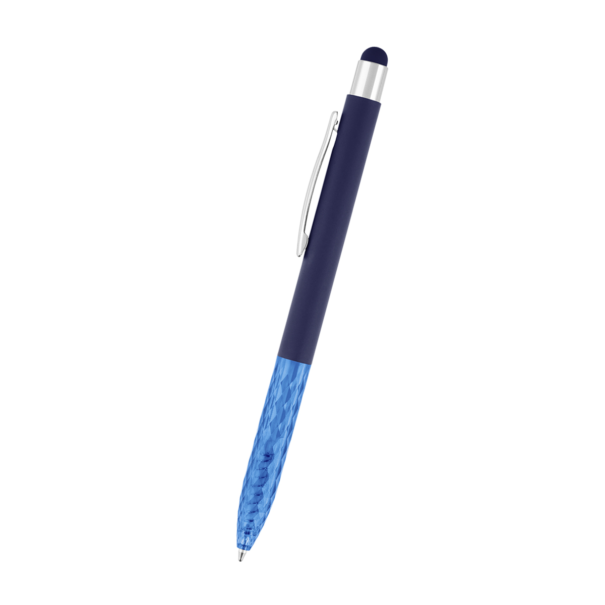 Kelsey Recycled Aluminum Stylus Pen - TRAN NAVY