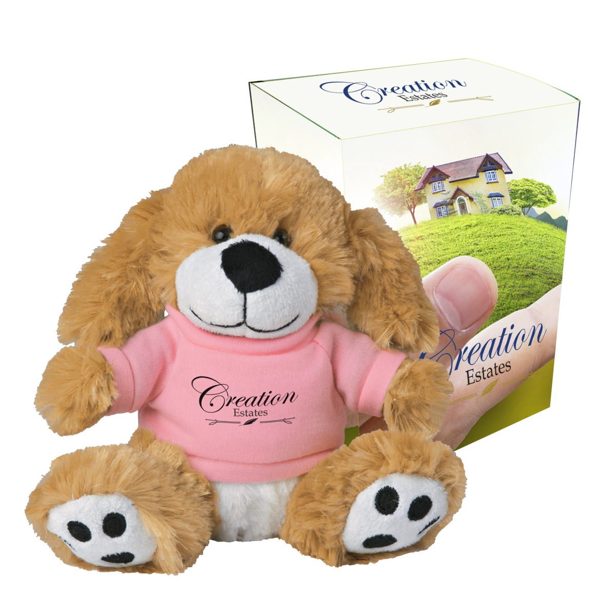 6&#34; Big Paw Dog With Custom Box-HIT