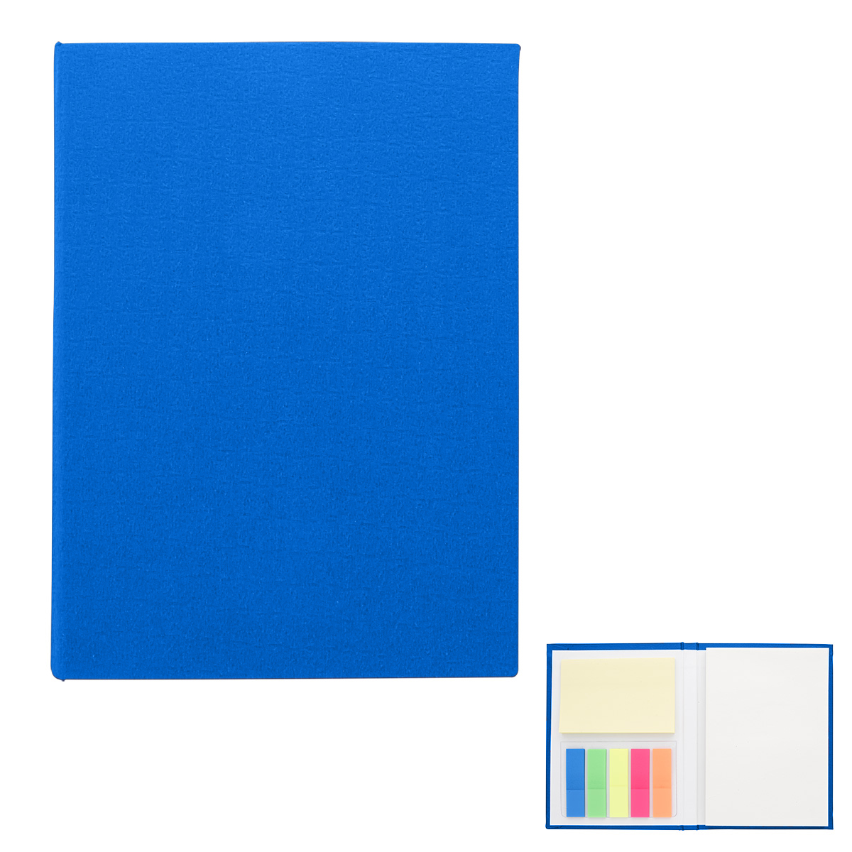 Jotter With Sticky Notes And Flags - BLUE