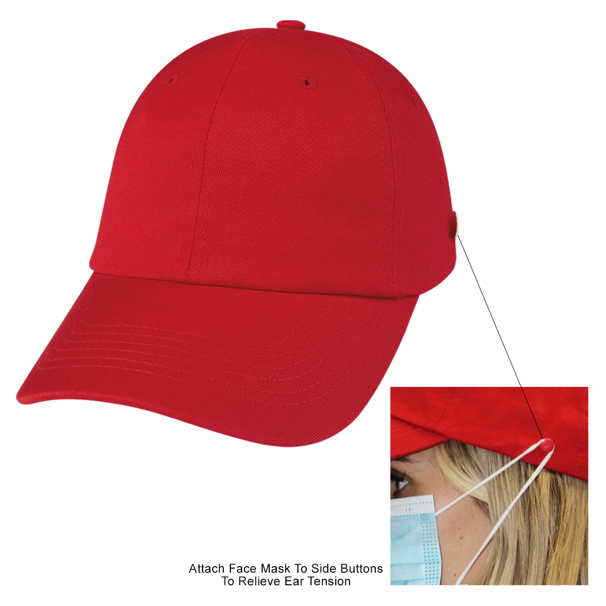 Washed Cotton Mask Cap-HIT