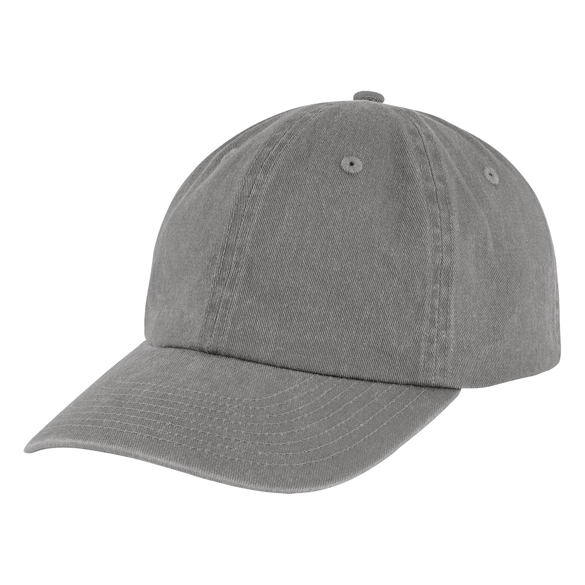 Varsity Washed Cotton Cap - WASHED GRAY