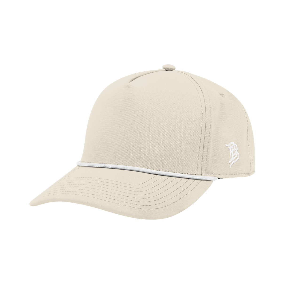 Branded Bills 33409 Bare Curved Canvas Rope Cap - BEIGE