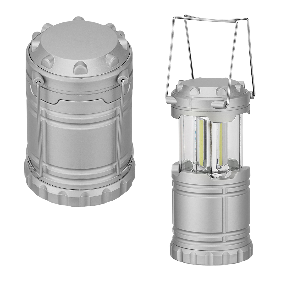 COB Pop-Up Rechargeable Lantern - SILVER