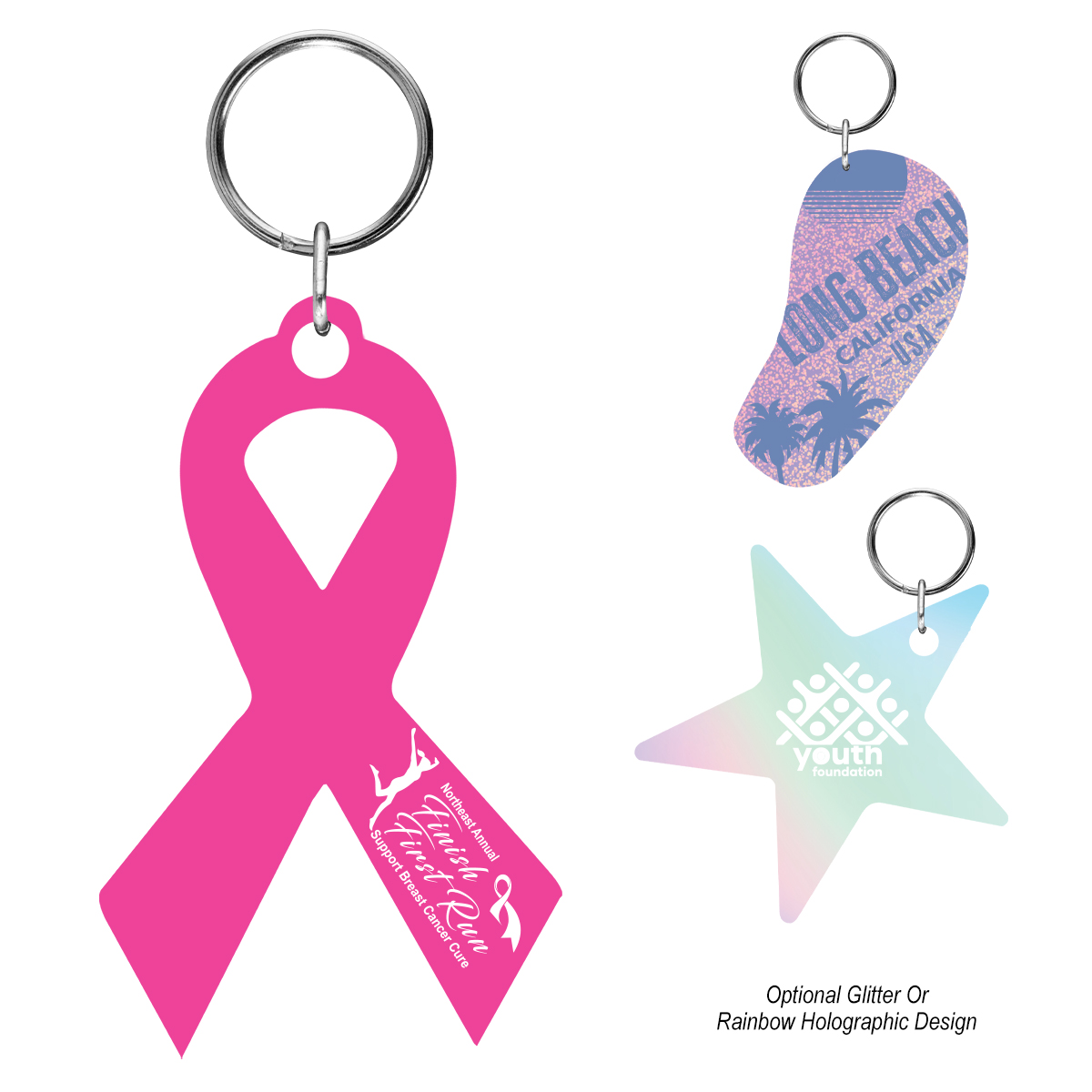 Acrylic Key Tag - Custom Shape 5"