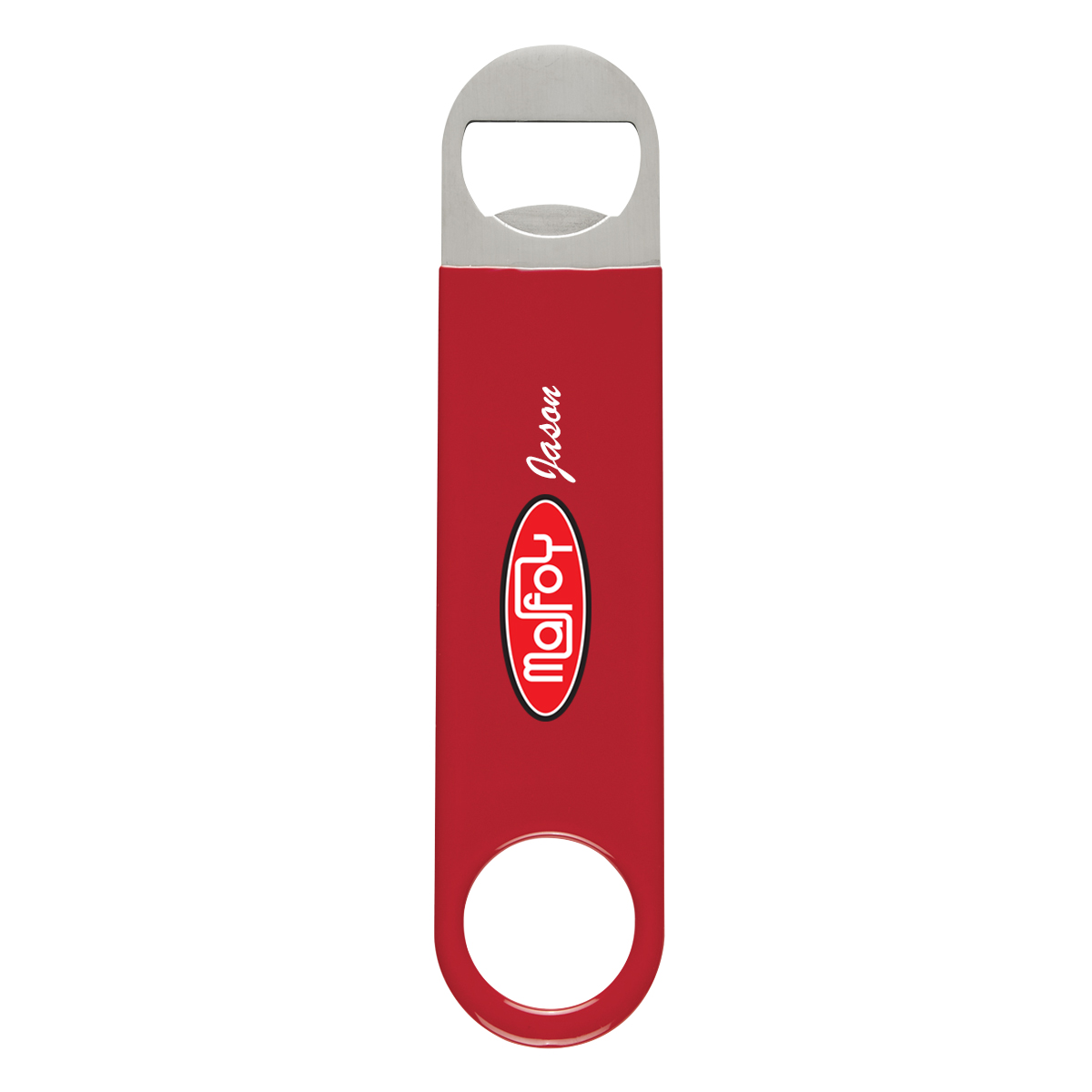 Large Vinyl Coated Stainless Steel Bottle Opener