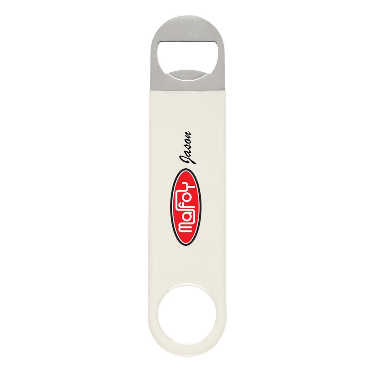 Large Vinyl Coated Stainless Steel Bottle Opener