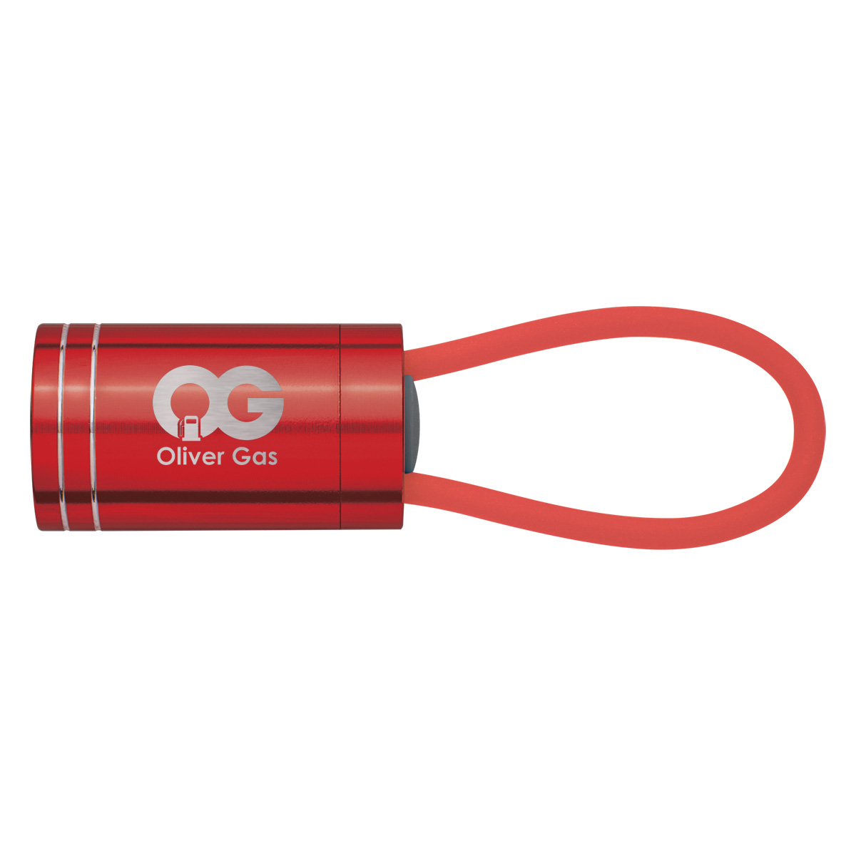 Glow In The Dark Aluminum LED Flashlight-HIT