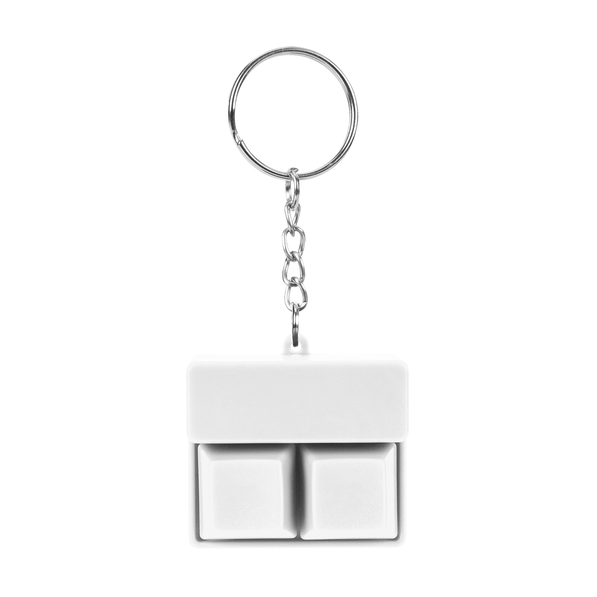 Click Fidget Keychain With Phone Stand - WHITE