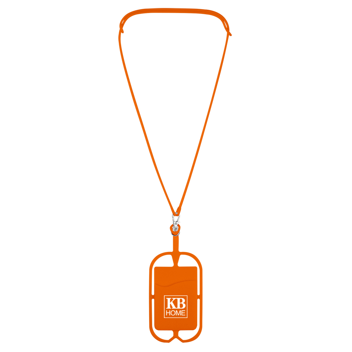 Silicone Lanyard with Phone Holder &#38; Wallet-HIT