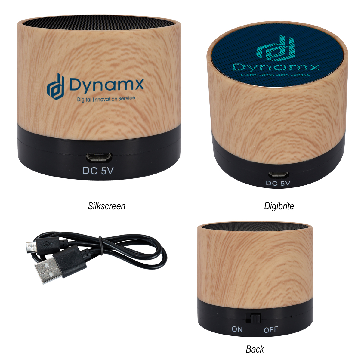 ALLEGRO WOOD GRAIN WIRELESS SPEAKER