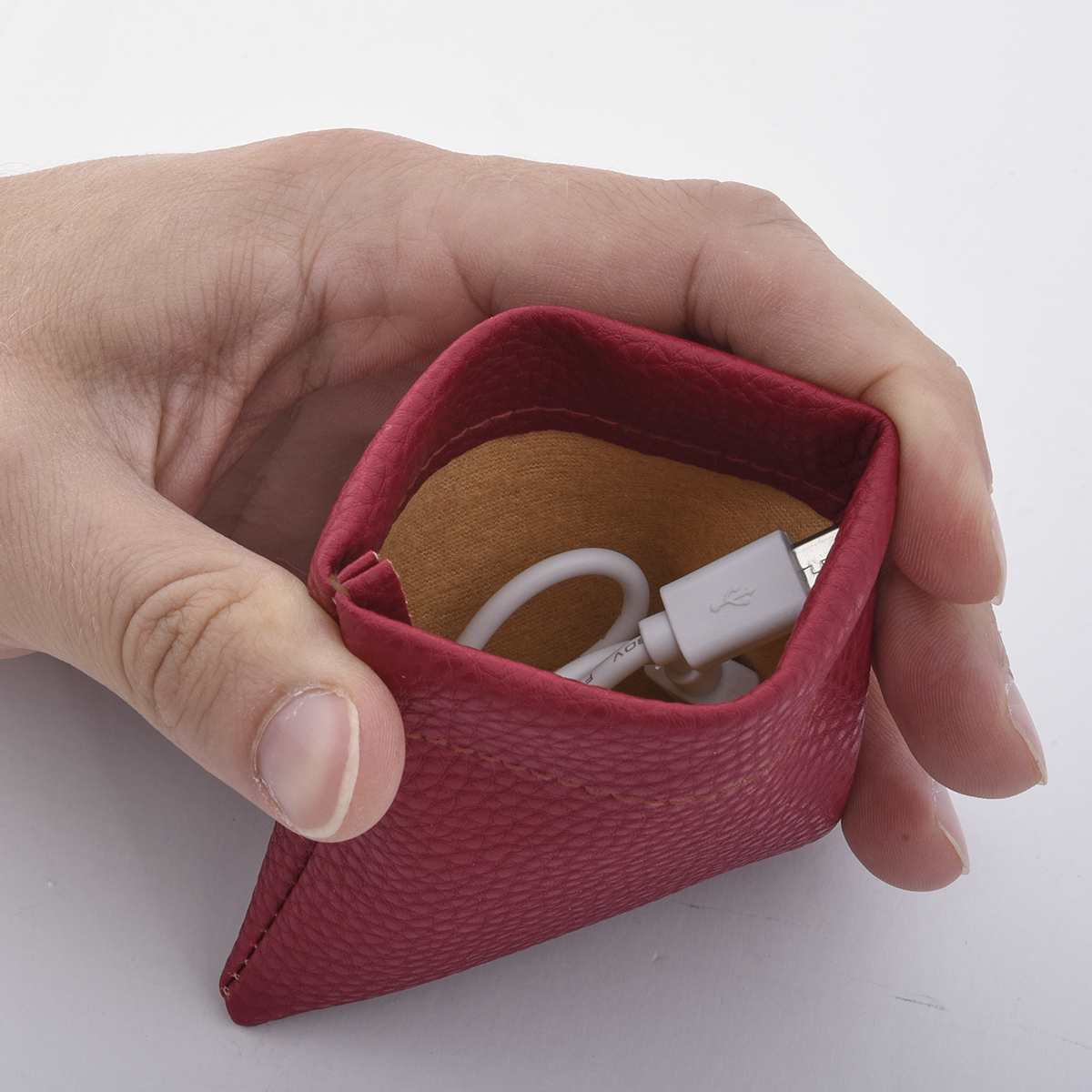 Leatherette Squeeze Tech Pouch-HIT