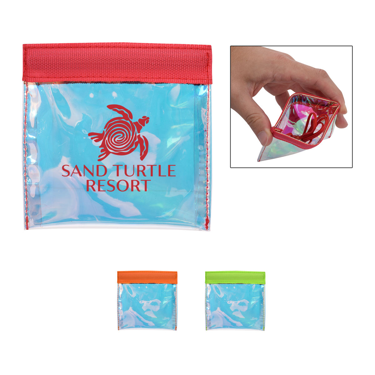 Iridescent Squeeze Tech Pouch