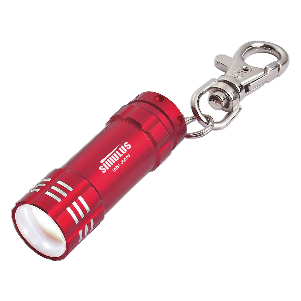 Mini Aluminum LED Flashlight With Key Clip-HIT