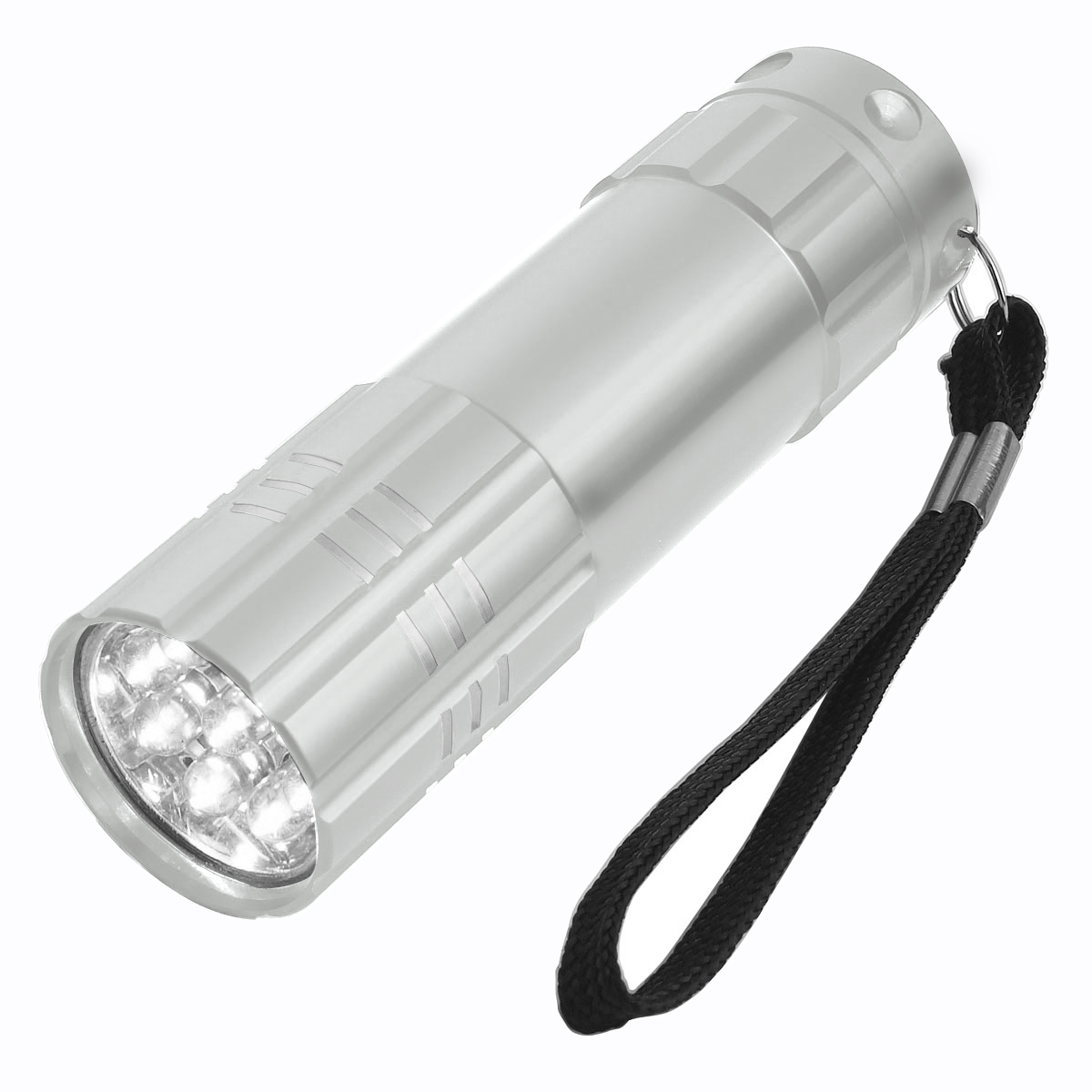 Aluminum LED Flashlight With Strap-HIT