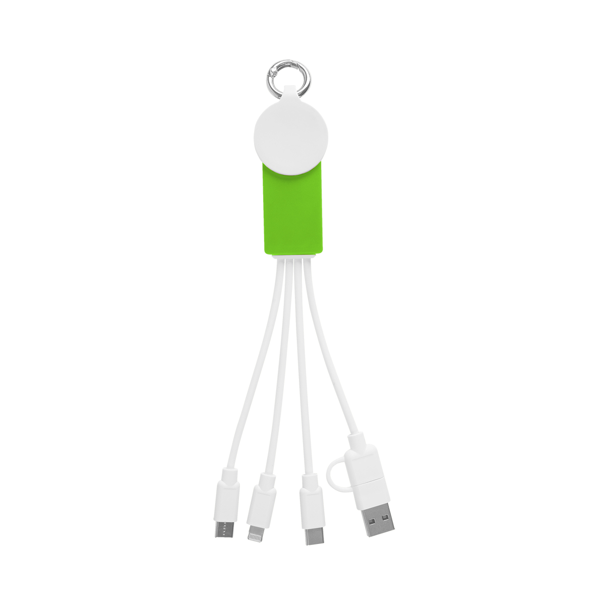 rABS Multi-Charging Cables With Watch Dock - WHITE WITH LIME