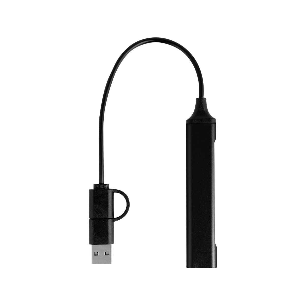 Triple Port Recycled Charging Hub - BLACK