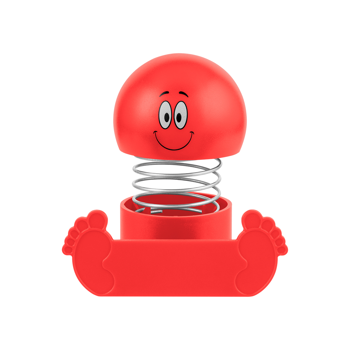 Smiley Bobble Head Phone Holder - RED