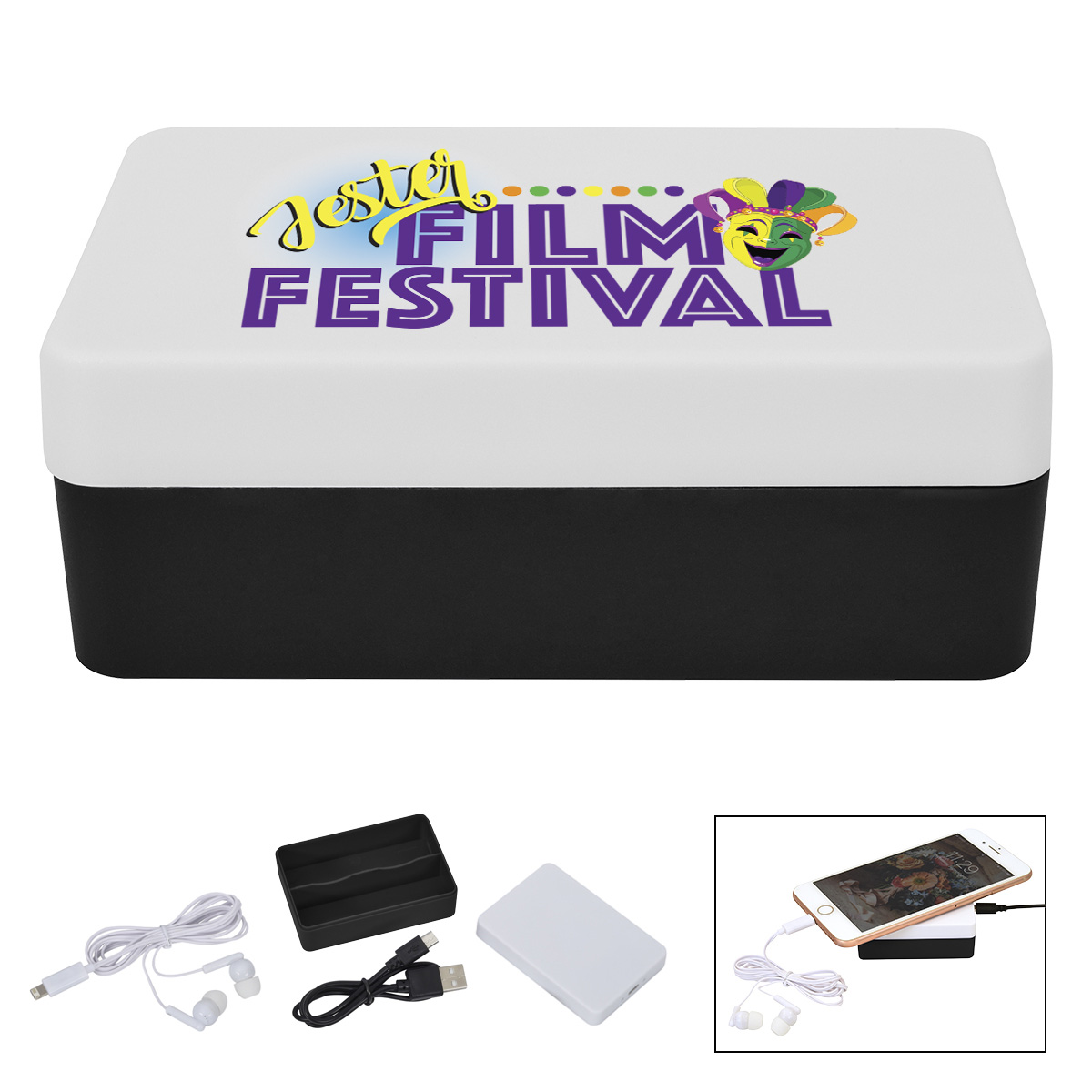 3-In-1 Stowaway Wireless Charging Kit With Earbuds