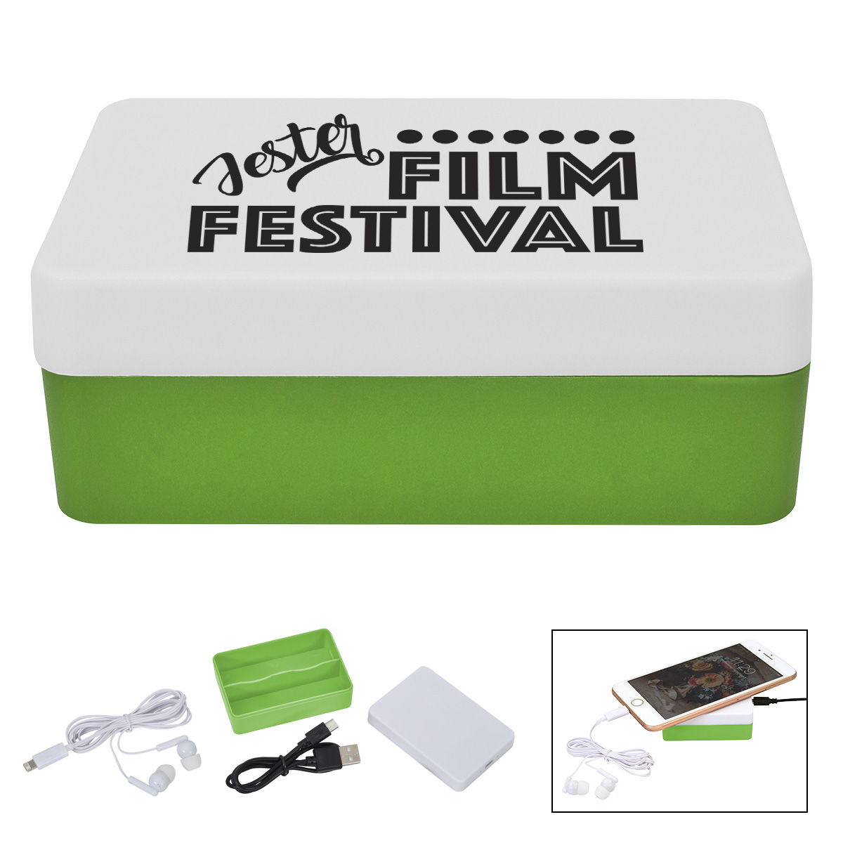 3-In-1 Stowaway Wireless Charging Kit With Earbuds