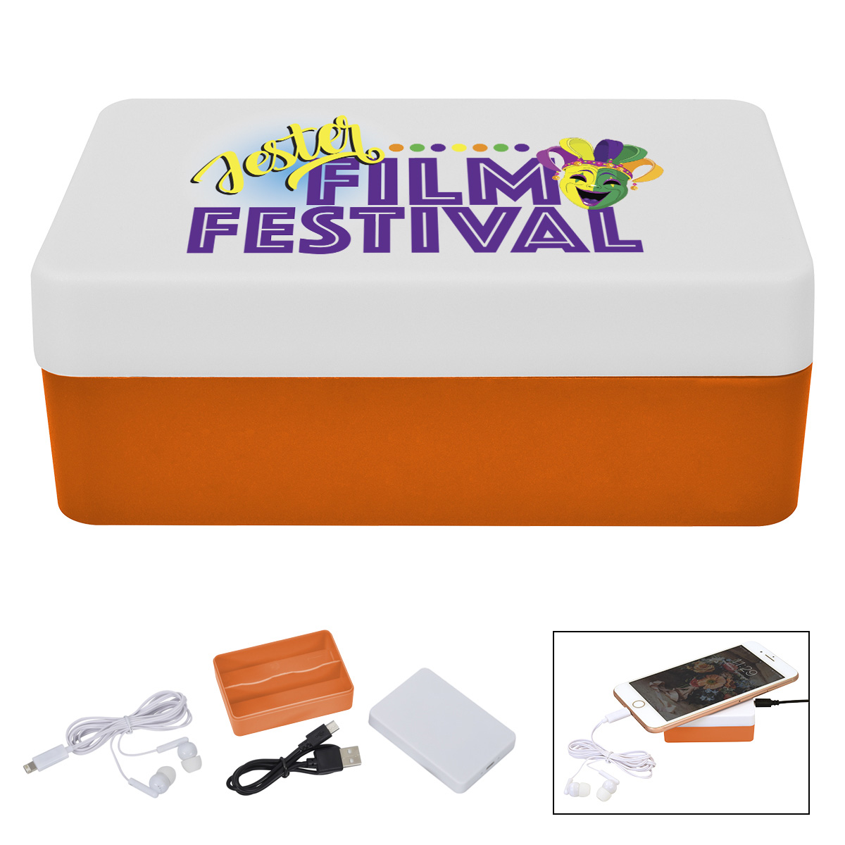 3-In-1 Stowaway Wireless Charging Kit With Earbuds