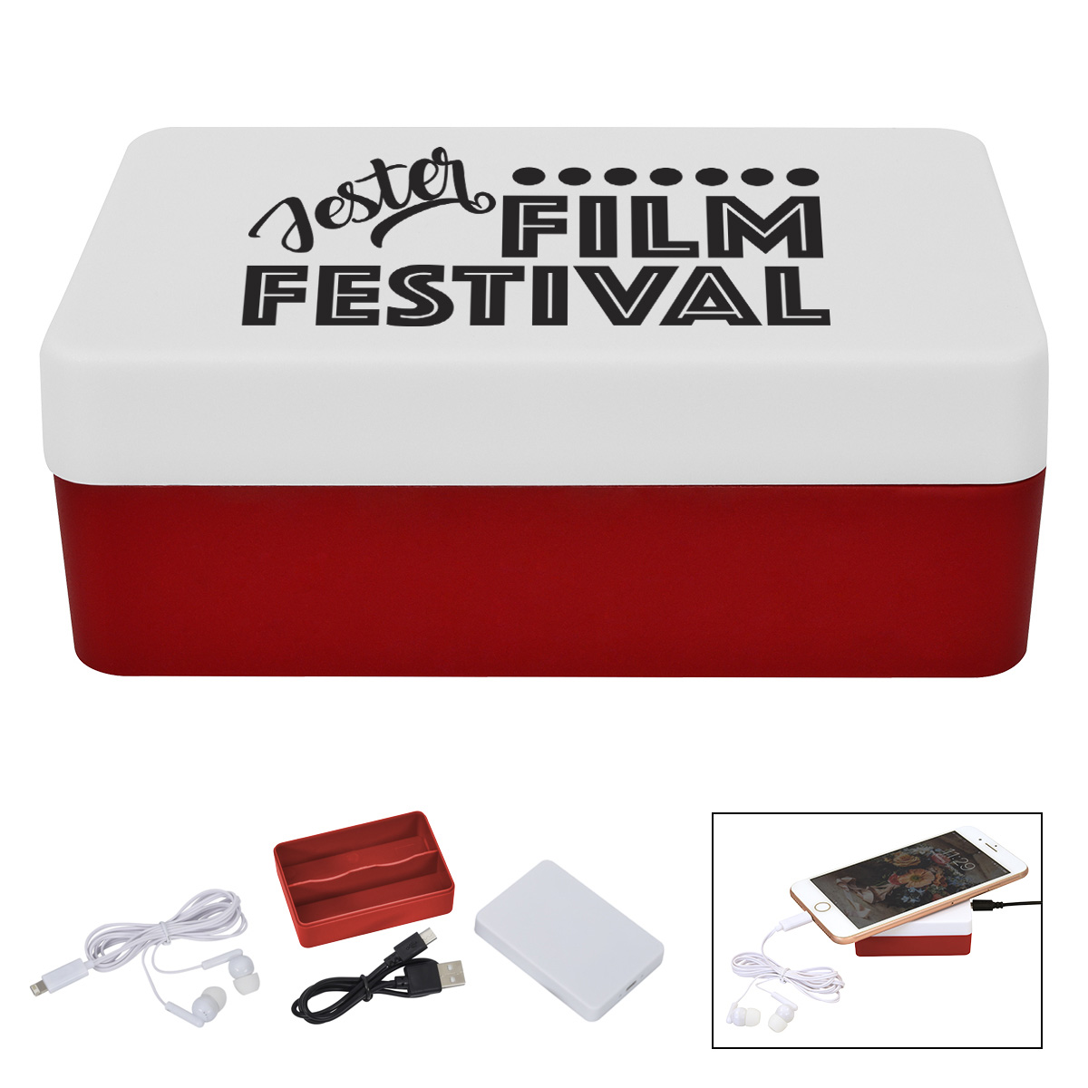 3-In-1 Stowaway Wireless Charging Kit With Earbuds