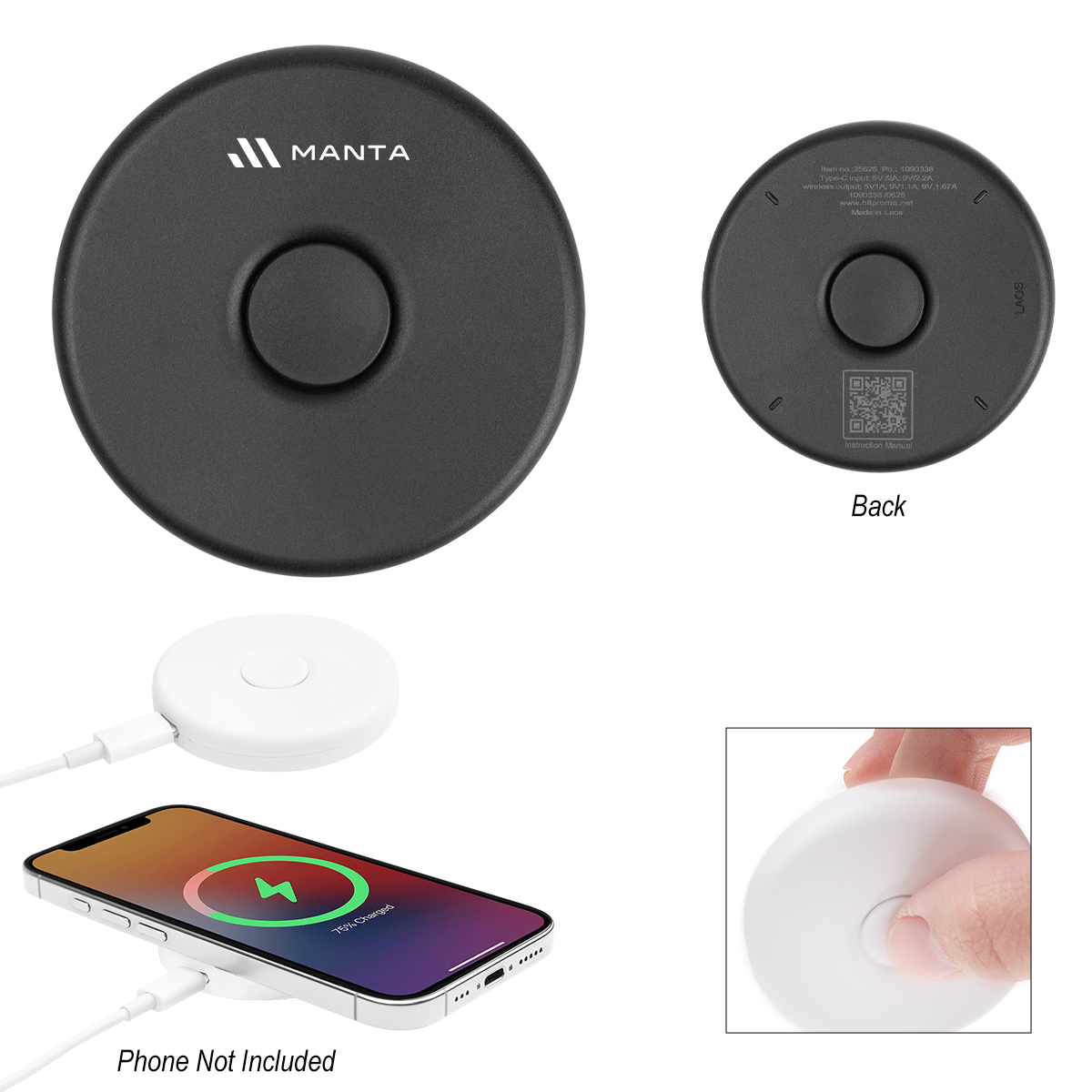rABS Fun Spinner Wireless Charger