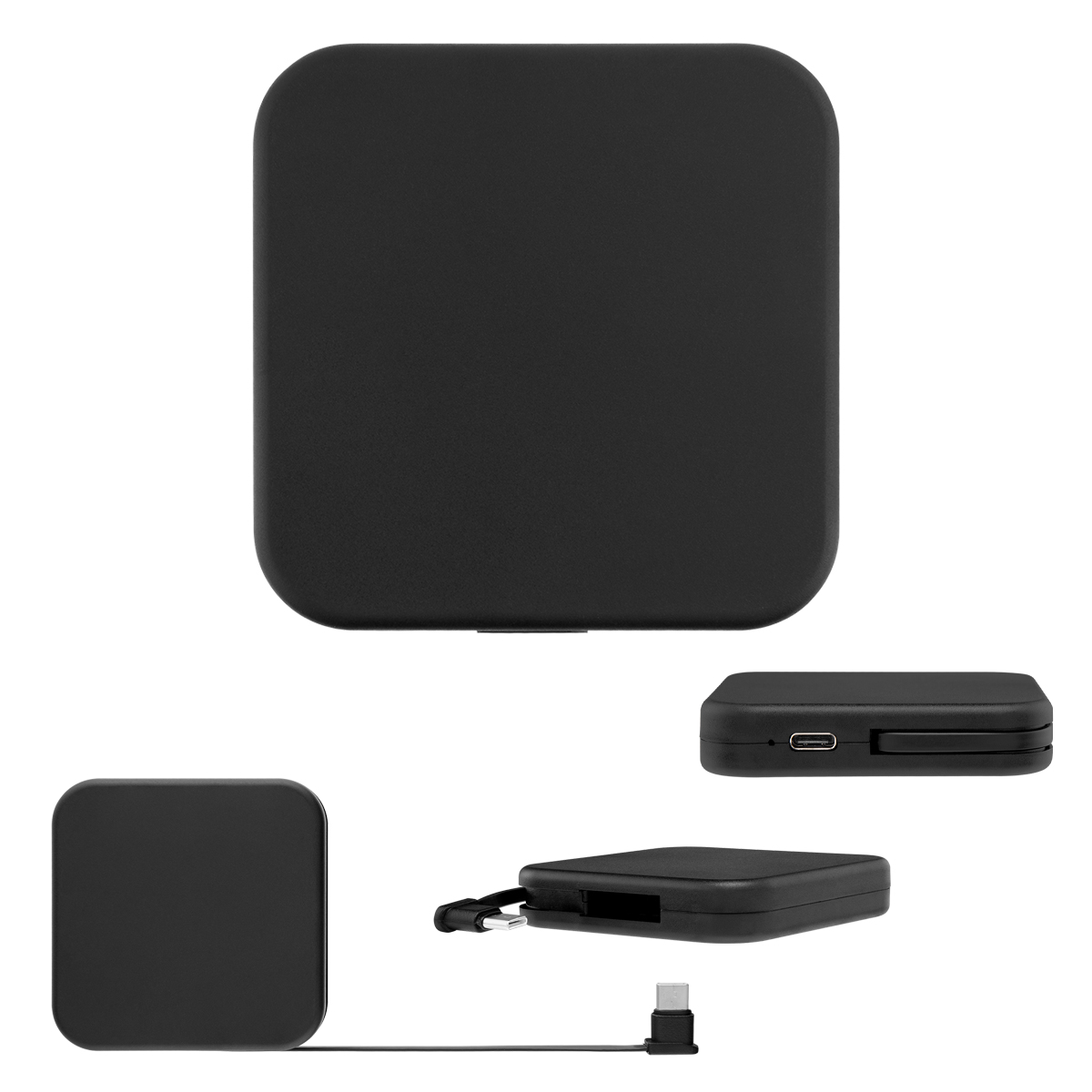 1,200 mAh Mini rABS Power Bank - BLACK