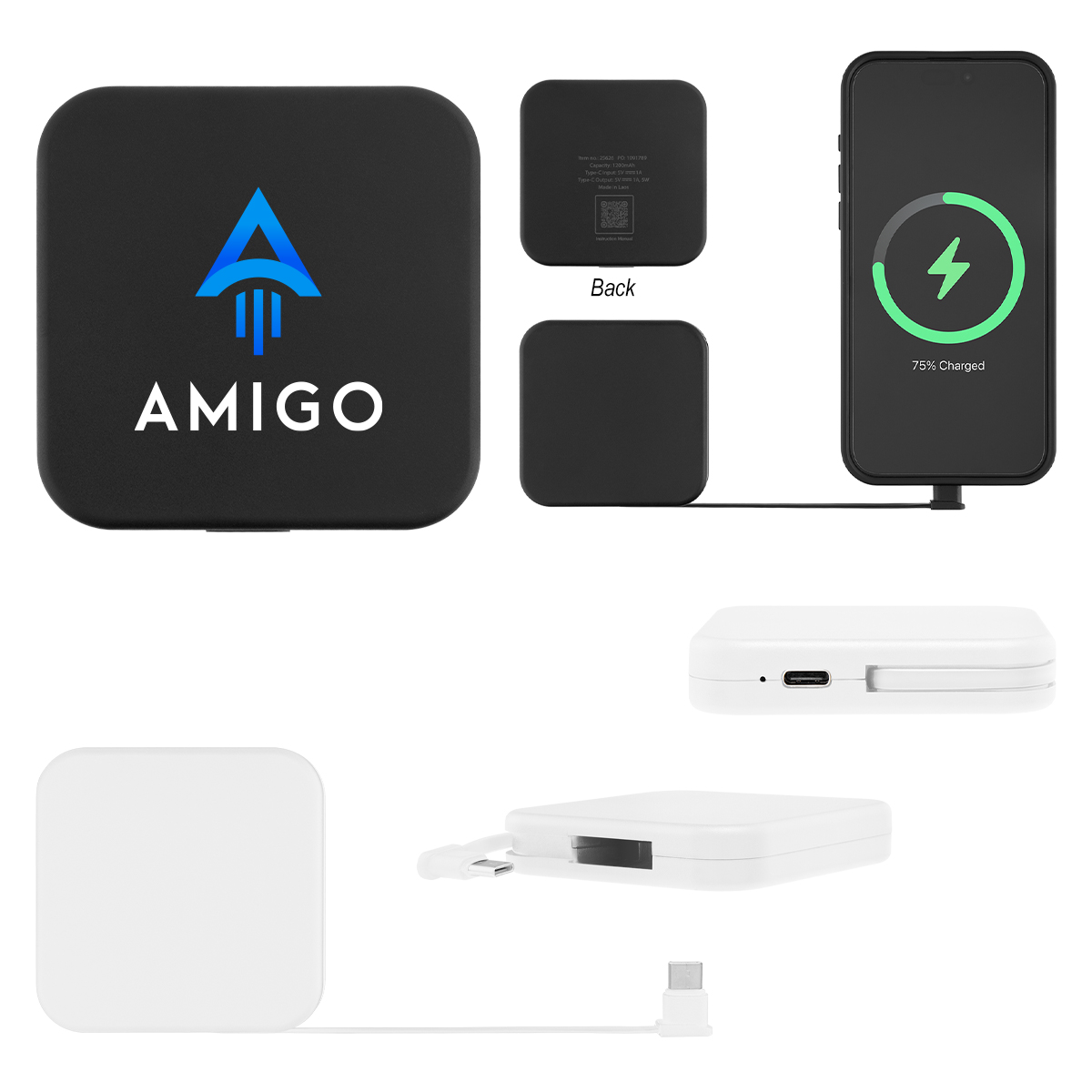 1,200 mAh Mini rABS Power Bank