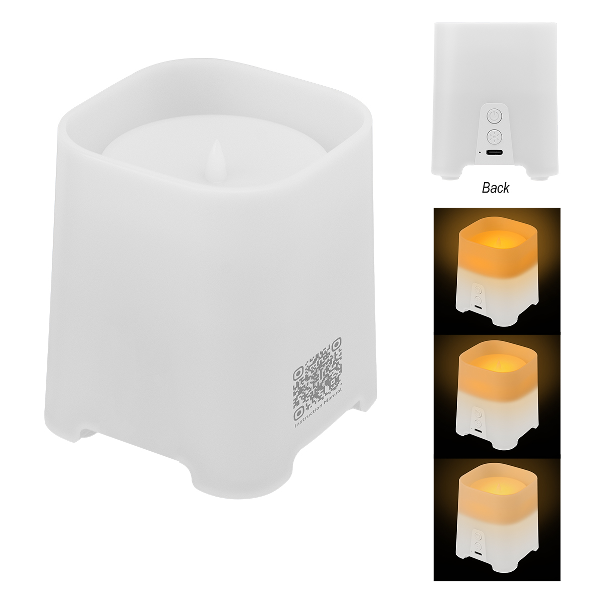 rABS LED Candle Light Speaker — FROST WHITE