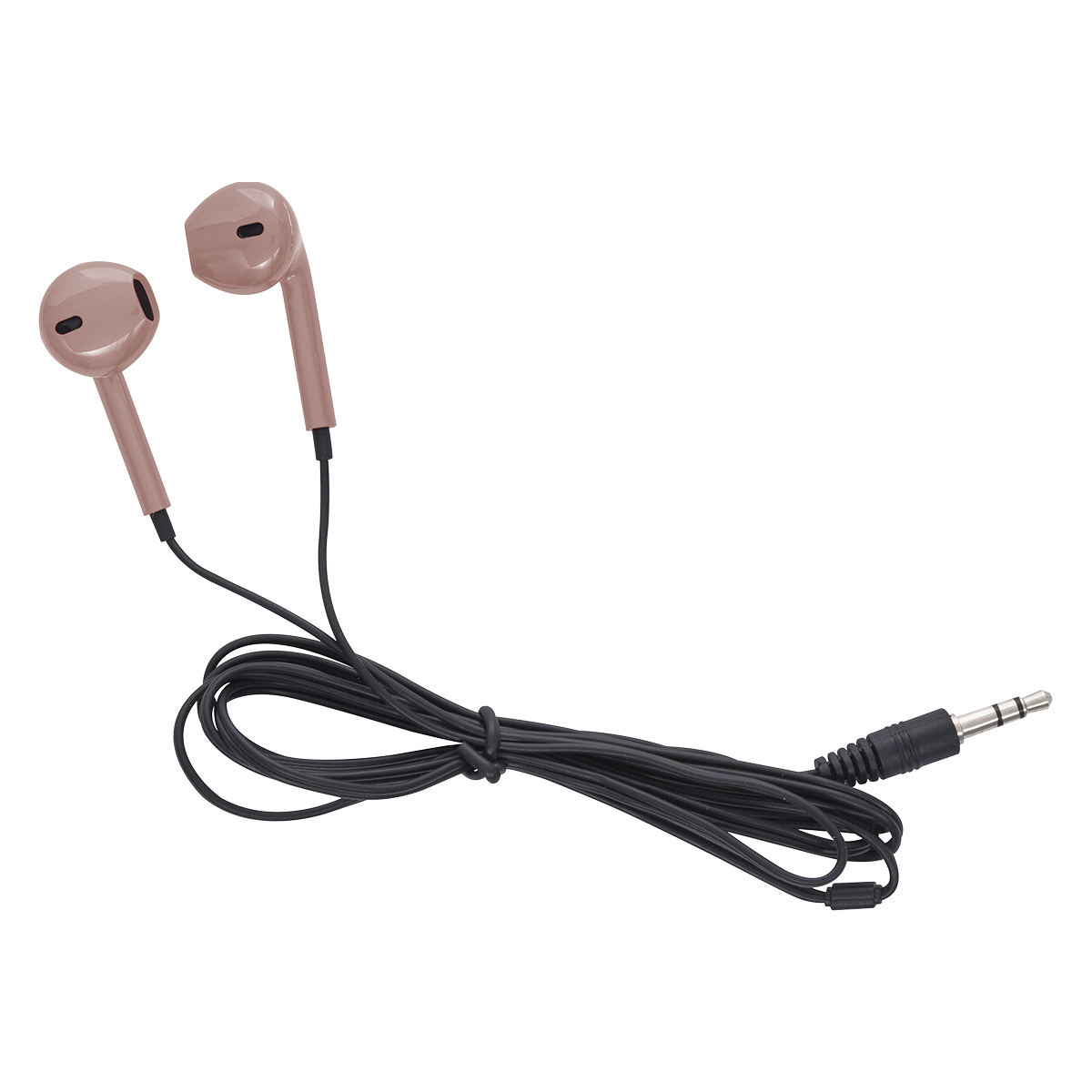 Metallic Wired Earbuds With Clamshell Case