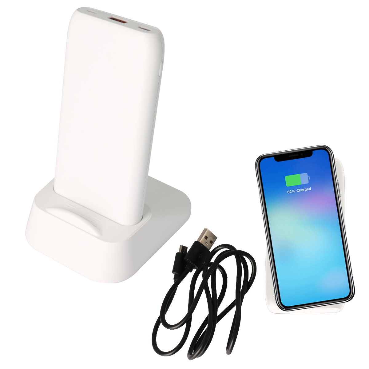 UL Listed Wireless Charging Dock and Power Bank-HIT